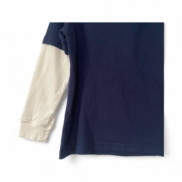 Gymboree Boys Navy Embroidered Graphic Layered Long Sleeve Shirt Christmas SZ 5T - Picture 4 of 6